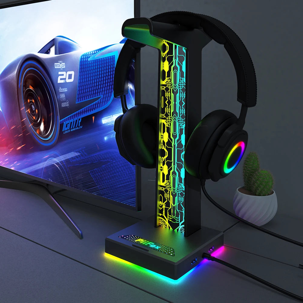 Soporte de auriculares RGB